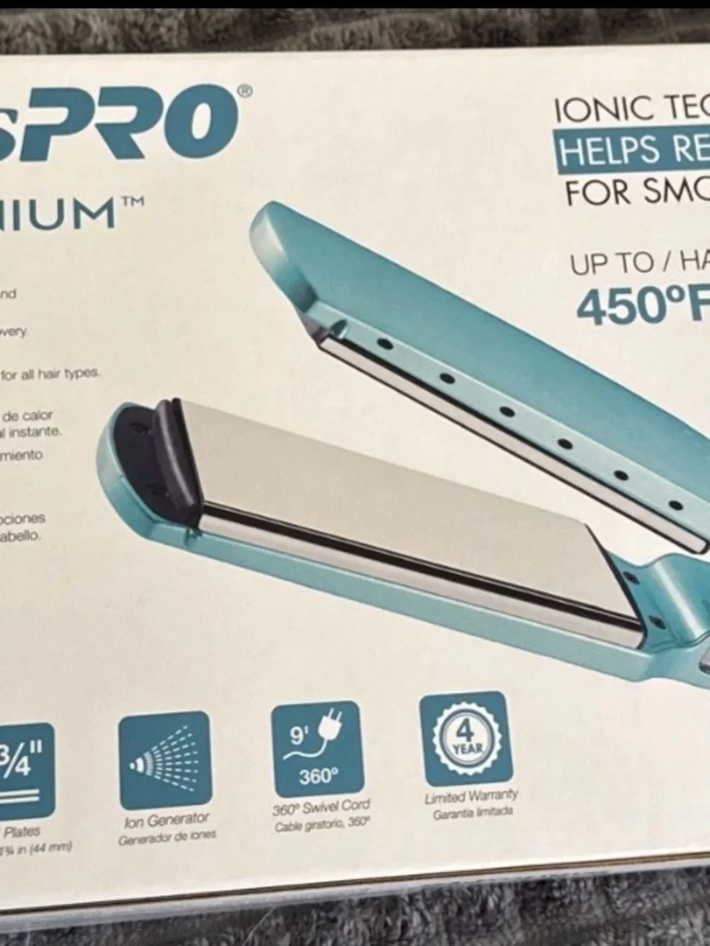 PROSPRO Teal Ceramic Flat Iron - Turquoise Plates